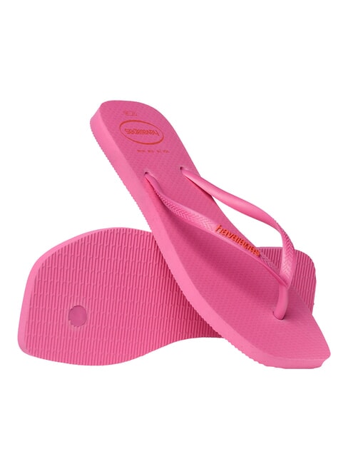 SQUARE LOGO Flip-Flops pinkflux - Damenschuhe