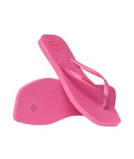 HAVAIANAS SQUARE LOGO Flip-Flops pinkflux - Damenschuhe - 5