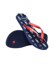 HAVAIANAS Infradito TOP NAUTISCH marineblau/rubinrot - Herrenschuhe - 5