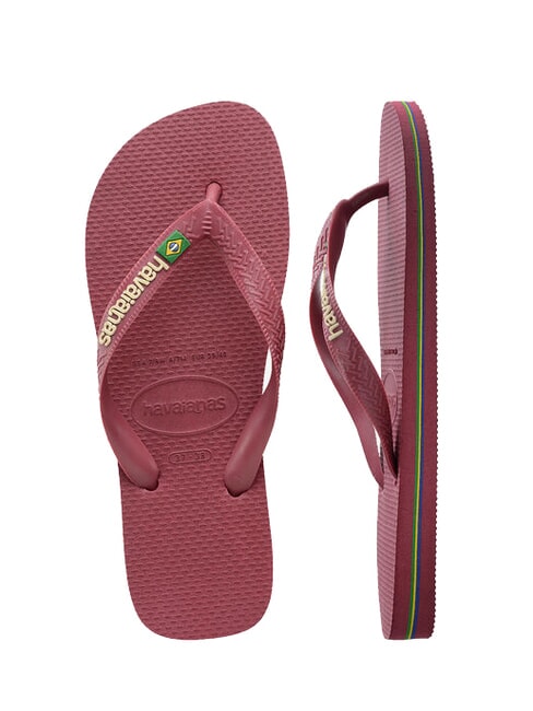BRASIL LOGO Flip-Flops für Herren Amarant - Schuhe Unisex