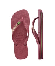 HAVAIANAS BRASIL LOGO Flip-Flops für Herren Amarant - Schuhe Unisex - 4
