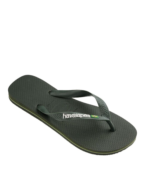 BRASIL LOGO Flip-Flops für Herren grüne Oliven/grüne Oliven - Schuhe Unisex