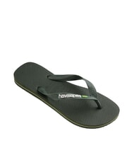 HAVAIANAS BRASIL LOGO Flip-Flops für Herren grüne Oliven/grüne Oliven - Schuhe Unisex - 2