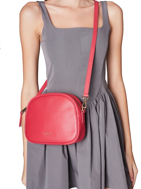 MOONY BAGS Kleine Umhängetasche aus Leder KORALLE - Damentaschen