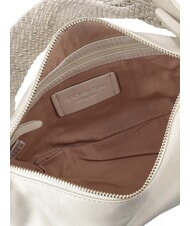 TOSCA BLU BEATRICE Ledertasche mit geflochtenem Griff Weißes Elfenbein - Damentaschen - 3