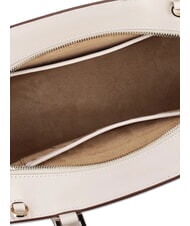 TOSCA BLU AMELIA Lederhandtasche mit Charm Weißes Elfenbein - Damentaschen - 3