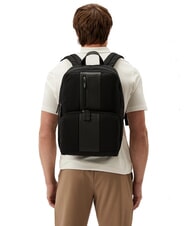 PIQUADRO BRIEF ECOLOGICA Rucksack aus recyceltem Stoff, 14-Zoll-Laptop Schwarz - PC-Rucksäcke - 6