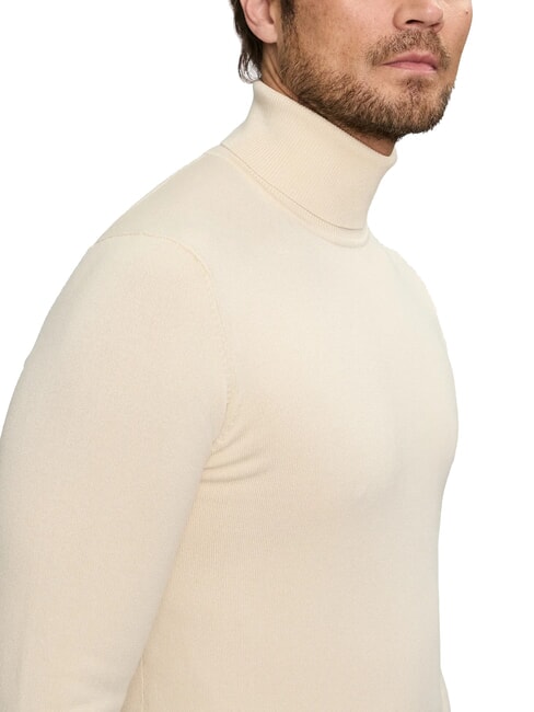 CUSMA Rollkragenpullover Knochenweiß - Herrenpullover