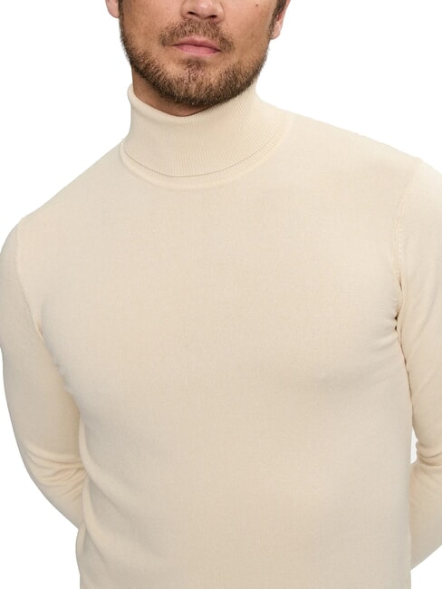 CUSMA Rollkragenpullover Knochenweiß - Herrenpullover
