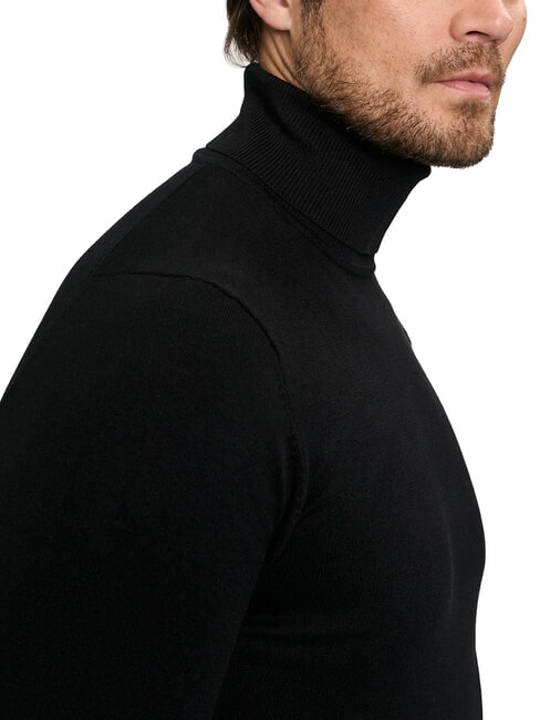 CUSMA Rollkragenpullover schwarz2 - Herrenpullover