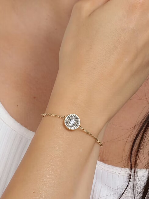 UNIQUE SOLITAIRE Armband mit Zirkonia gelbes Gold - Armbänder