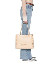 LOVE MOSCHINO BORCHIE Schultertasche Beige - Damentaschen - 5