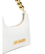 LOVE MOSCHINO CHAIN Mini-Handtasche mit Schultergurt Weiß - Damentaschen - 5