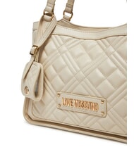 LOVE MOSCHINO QUILTED  Einkaufstasche Elfenbein - Damentaschen - 3