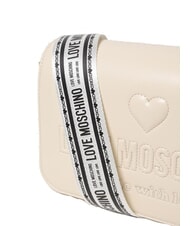 LOVE MOSCHINO MADE WITH LOVE Umhängetasche Elfenbein - Damentaschen - 3