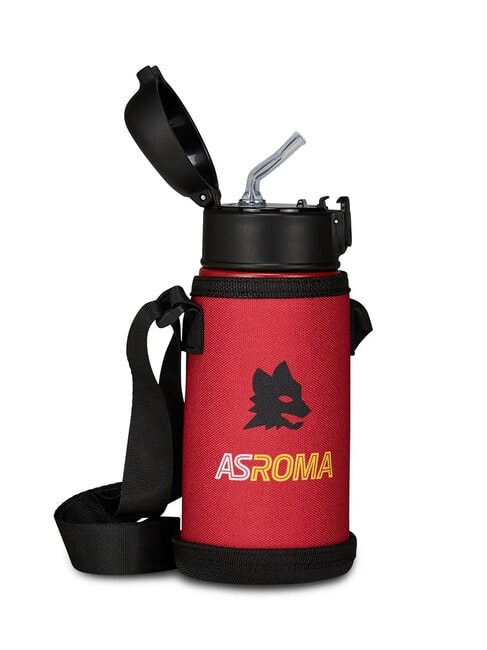 AS ROMA Thermoflasche 460 ml mit Flaschenhalter Schwarz - Thermosflaschen