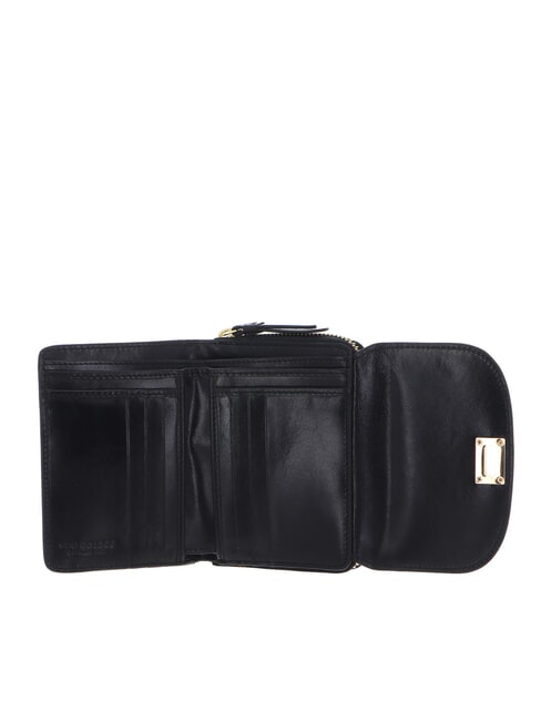 FEDERICA Kleine Geldbörse aus Leder Schwarzes Gold - Brieftaschen Damen