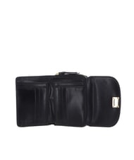 THE BRIDGE FEDERICA Kleine Geldbörse aus Leder Schwarzes Gold - Brieftaschen Damen - 2