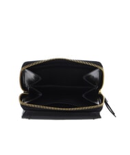 THE BRIDGE FEDERICA Kleine Geldbörse aus Leder Schwarzes Gold - Brieftaschen Damen - 3