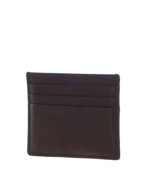 FABIO Flaches Kartenetui aus Leder Süße Kastanie Ruthenium dk - Brieftaschen Herren