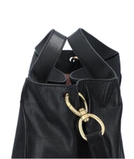 THE BRIDGE ELISABETTA Ledertasche mit Schultergurt Schwarzes Gold - Damentaschen - 4