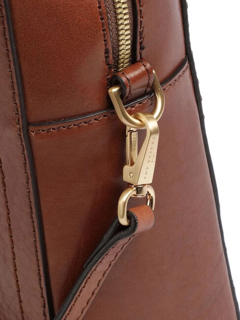 FIONA Aktentasche aus Leder f&uuml;r 14-Zoll-Laptop BRAUN - Arbeitstaschen