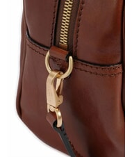 THE BRIDGE FLORA Umhängetasche aus Leder mit Taschen BRAUN - Damentaschen - 3