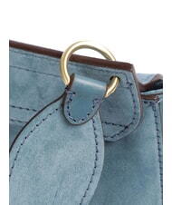 THE BRIDGE ERICA Umhängetasche aus Leder mit Fransen Himmel mit Gold - Damentaschen - 3