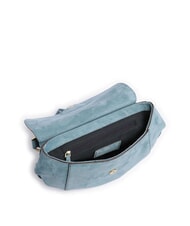 THE BRIDGE ERICA Umhängetasche aus Leder mit Fransen Himmel mit Gold - Damentaschen - 5