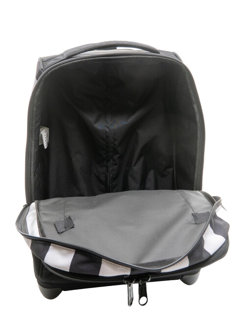 #BOOTIT Rucksack mit Trolley STREIFEN SCHWARZ / WEISS - Rucks&auml;cke mit Trolleyfunktion