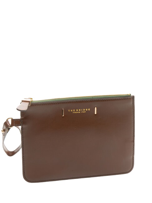 CHIARA Clutch aus Leder BRAUN - Damentaschen