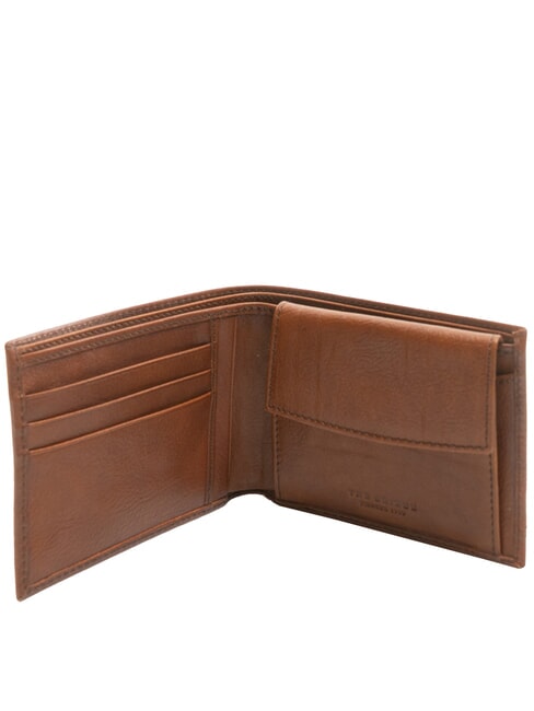 CESARE  Lederbrieftasche Braun / Palladium - Brieftaschen Herren