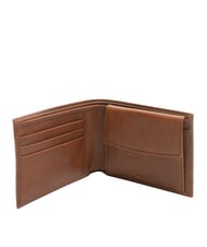 THE BRIDGE CESARE  Lederbrieftasche Braun / Palladium - Brieftaschen Herren - 2