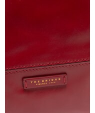 THE BRIDGE ELETTRA Runder Lederrucksack Beere Abb. Gold - Damentaschen - 3