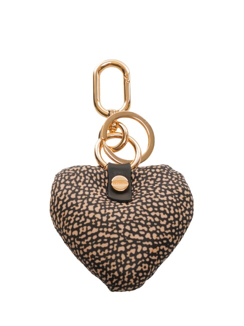 KEYRING Cuore Schlüsselanhänger mit Charm OP / NATUR / SCHWARZ - Schlüsselanhänger und Schlüsseletuis