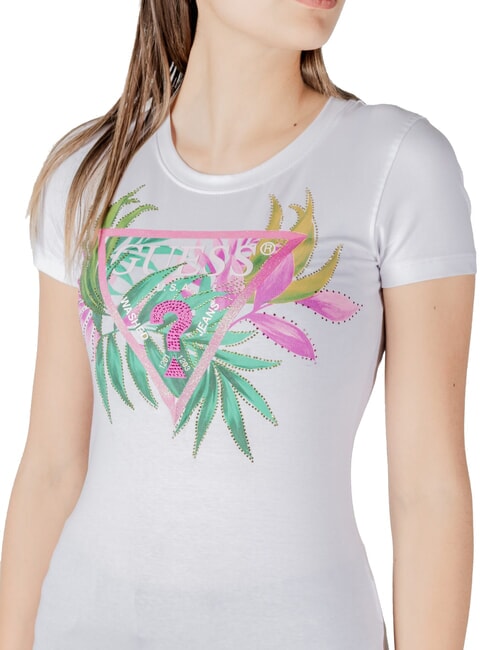CN SS LEAF Kurzarm-T-Shirt purweiß - T-Shirts und Tops für Damen