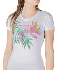 GUESS CN SS LEAF Kurzarm-T-Shirt purweiß - T-Shirts und Tops für Damen - 3