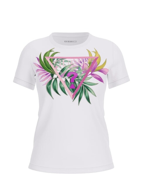 CN SS LEAF Kurzarm-T-Shirt purweiß - T-Shirts und Tops für Damen