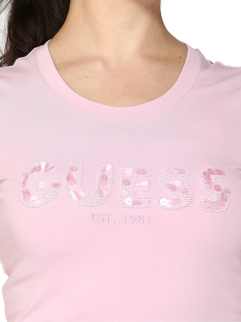 CN SS LOGO Kurzarm-T-Shirt lila creme - T-Shirts und Tops für Damen