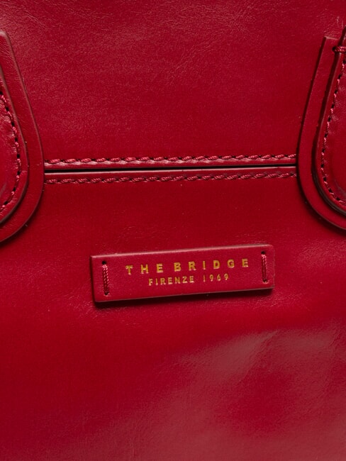 ELETTRA Einkaufstasche aus Leder Beere Abb. Gold - Damentaschen