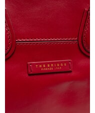 THE BRIDGE ELETTRA Einkaufstasche aus Leder Beere Abb. Gold - Damentaschen - 3