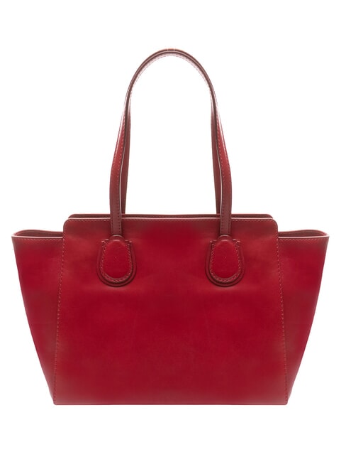 ELETTRA Einkaufstasche aus Leder Beere Abb. Gold - Damentaschen