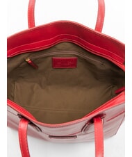 THE BRIDGE ELETTRA Einkaufstasche aus Leder Beere Abb. Gold - Damentaschen - 5