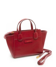 THE BRIDGE ELETTRA Lederhandtasche mit Schultergurt Beere Abb. Gold - Damentaschen - 2