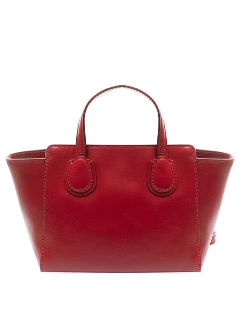 ELETTRA Lederhandtasche mit Schultergurt Beere Abb. Gold - Damentaschen