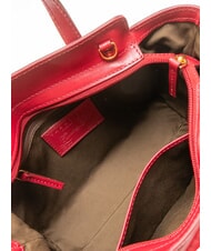 THE BRIDGE ELETTRA Lederhandtasche mit Schultergurt Beere Abb. Gold - Damentaschen - 5