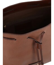 THE BRIDGE CARLOTTA Hobo-Tasche aus Leder mit Taschen BRAUN - Damentaschen - 5