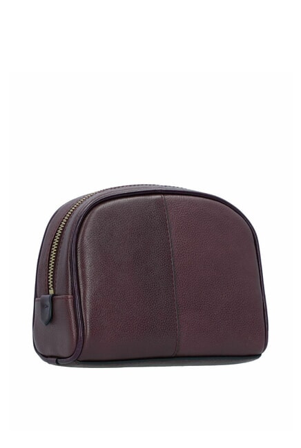 ELISABETTA Mittlere Lederschönheit Traube abb. Gold - Beauty-Case