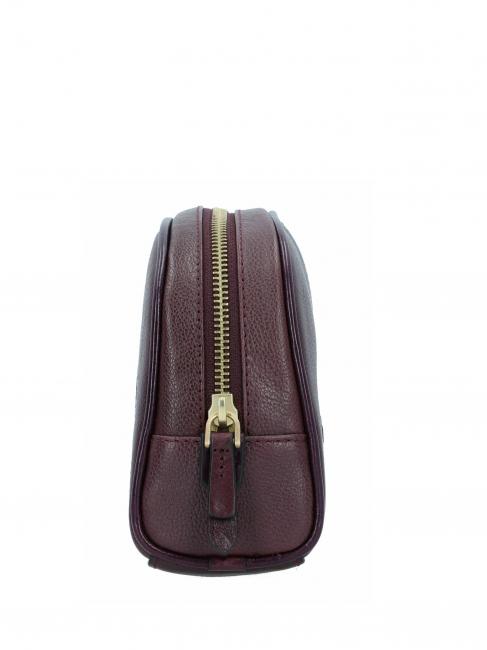 ELISABETTA Mittlere Lederschönheit Traube abb. Gold - Beauty-Case