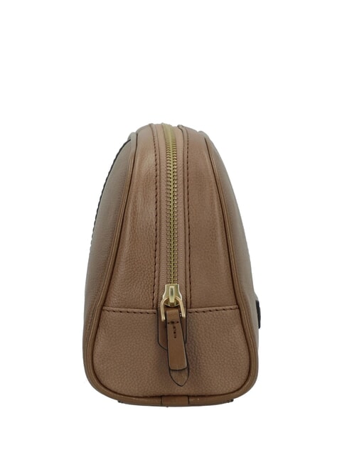 ELISABETTA Mittlere Lederschönheit Auster Abb. Gold - Beauty-Case